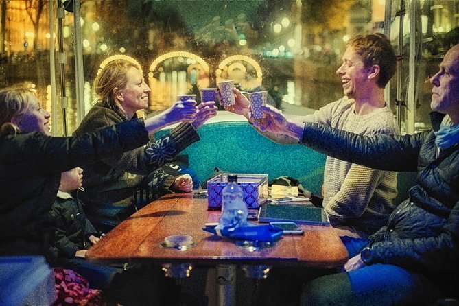 90-min Amsterdam Light Festival Tour - Entering Amsterdam by boat at Prinsengracht 375