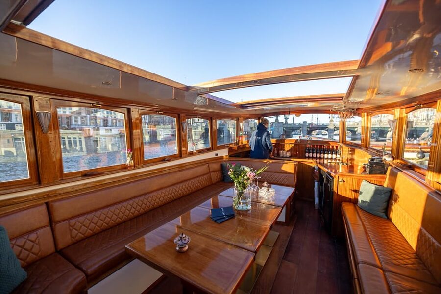 Amsterdam: 2-Hour Luxury Canal Cruise with Snacks & Drinks - Hortus Botanical Garden to NEMO: Quieter Green and Modern Science in One Ride