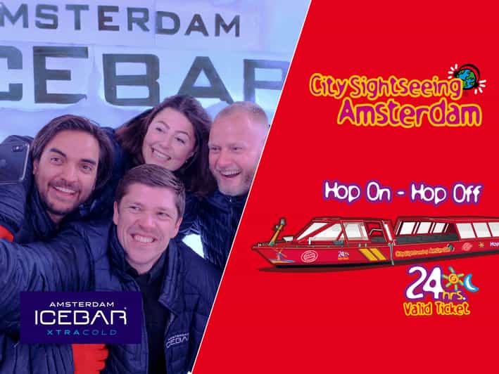 Amsterdam: 24-Hour Hop-On Hop-Off Boat and XtraCold Icebar - 24-hour hop-on hop-off canal boat: what you’re really buying
