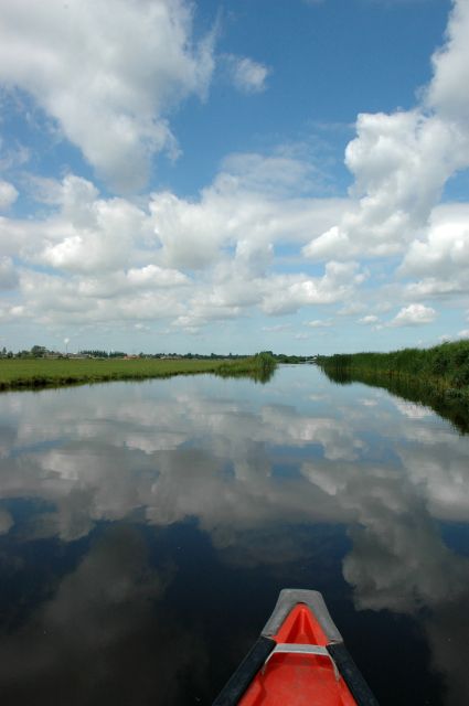 Amsterdam 5-Hour Guided Canoe Trip in the Wetlands - Windmills on the way back: Dutch countryside at canoe speed