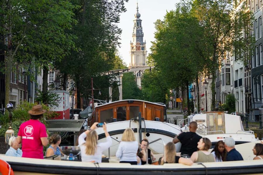 Amsterdam: 90 min Cosy Canal Cruise w. Bar & Snacks on board - Price and value: $28 for a guided 1.5-hour cruise