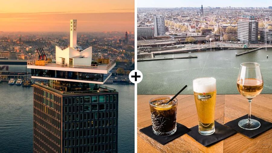 Amsterdam: A'DAM Lookout Entry Ticket with 1 drink - Entering the A’DAM Tower and Timing Your Timeslot
