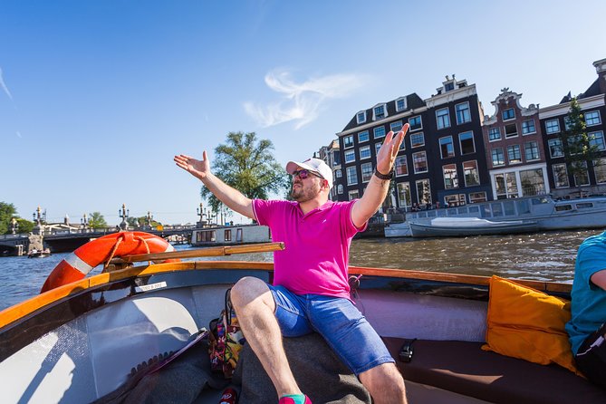 Amsterdam All-Inclusive 90-Minutes Heated Cruise by Captain Jack - Landmark spotting from the water: Anne Frank area, Jordaan, and Prinsengracht