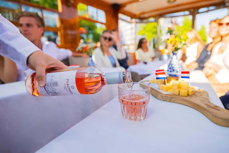 Amsterdam: Classic Saloon Boat Cruise with Cheese & Wine - Cheese, beer, wine: how the drinks and pairing work in real life