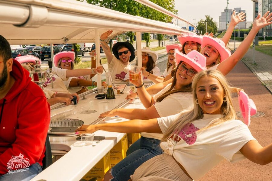 Amsterdam: Dutch Prosecco Party Bike - The big idea: a party bike that actually feels guided