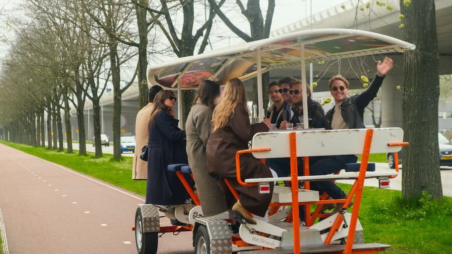 Amsterdam: Dutch Prosecco Party Bike - The 10-minute coffeeshop stop: a short break, not a full detour