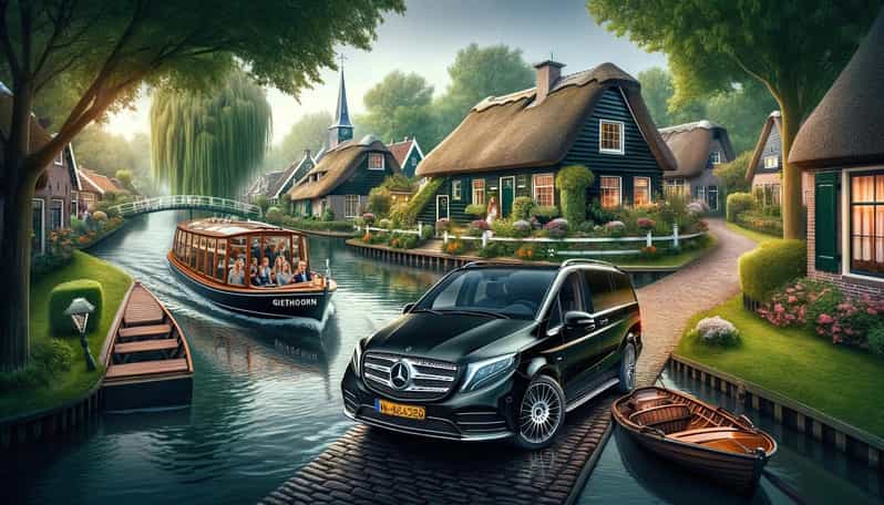 Amsterdam: Explore Giethoorn in a Private Tour with Driver - The punter boat cruise: the best angle for the village