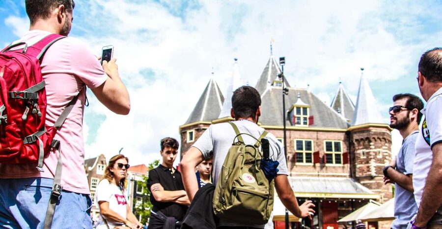 Amsterdam full day tour: Walking, Biking & Cruising - Meeting at Beursplein and getting oriented in minutes