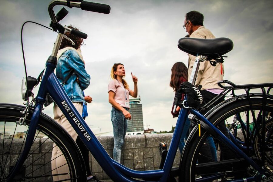 Amsterdam full day tour: Walking, Biking & Cruising - Walking the center: Dam Square, classic streets, and the Old Center vibe