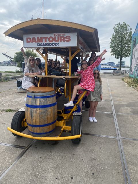 Amsterdam: Guided Beer Bike or Prosecco Bike Tour - Getting there: Sloterdijk station and the viaduct meeting point