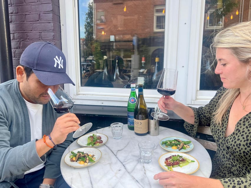 Amsterdam: High Wine at wine bar Paskamer, 3-rounds - Round one: your first wine-and-bite pairing