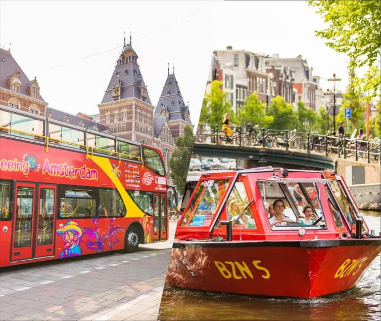 Amsterdam: Hop-On Hop-Off Bus and Boat options - Picking the right ticket for your energy level