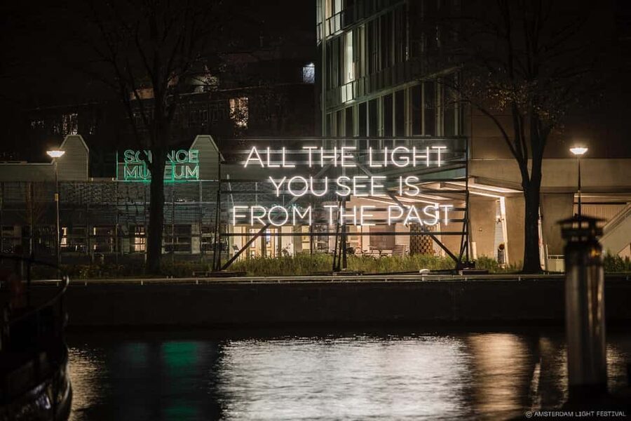 Amsterdam: Light Festival Boat+Unlimit.Drinks & Snack Option - The Route and Stops: NEMO, the Skinny Bridge, and the Canal Belt