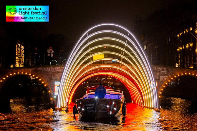 Amsterdam Light Festival Canal Cruise + Unlimited Drinks Option - What you’ll actually see: Amsterdam Light Festival from the canal