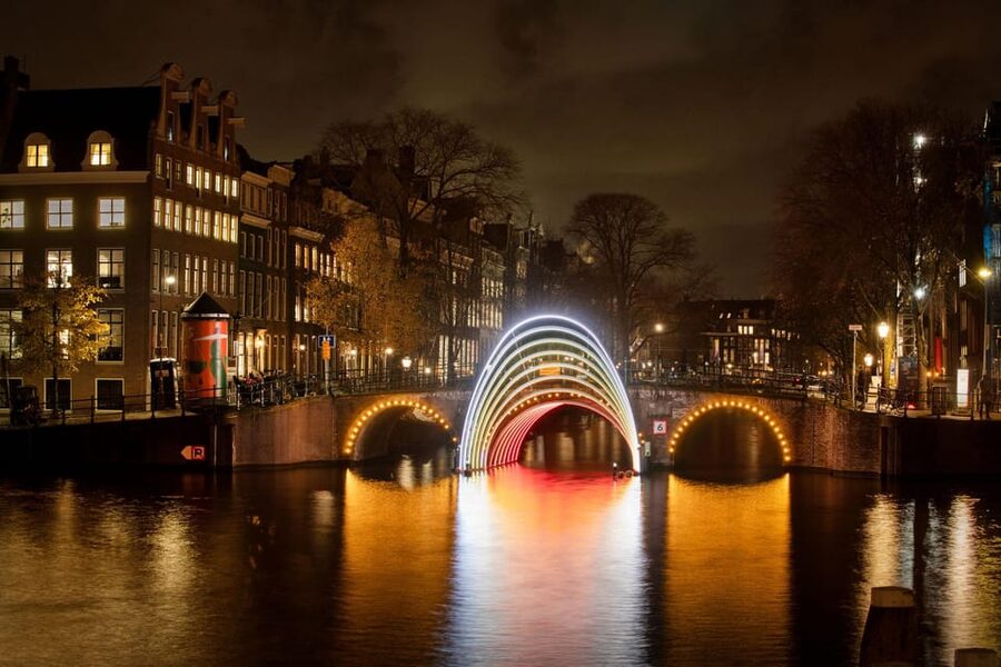 Amsterdam: Light Festival Canal Cruise w/Snack and Hot Drink - Edition 14 Legacy: what you’re really seeing on this route