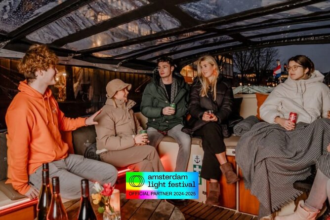 Amsterdam Light Festival: Cruise Unlimited Drinks & Bite option - Amsterdam Light Festival cruise: the value is the combination