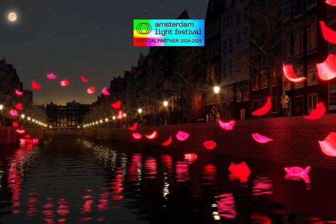 Amsterdam Light Festival: Cruise Unlimited Drinks & Bite option - What you’ll see: the Light Festival from the water