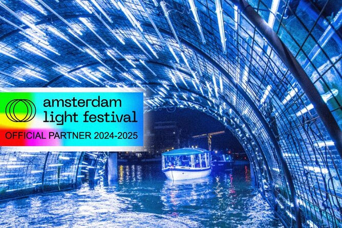 Amsterdam Light Festival: Cruise Unlimited Drinks & Bite option - Live commentary: the difference between seeing lights and understanding them