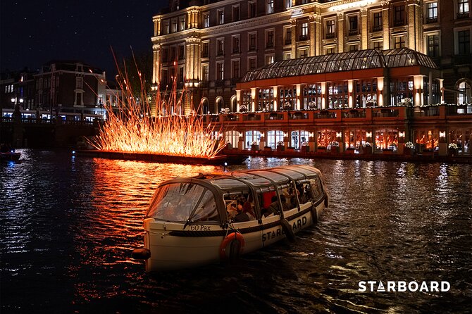 Amsterdam: Light Festival Cruise with Unlimited Drinks Option - The Route: Amstel River, Romantic Bridge Views, and Central Station From Water