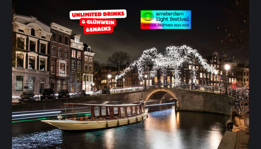 Amsterdam: Light Festival Heated Cruise + Unl Drinks & Snack - What you’re paying for: value in 75 minutes