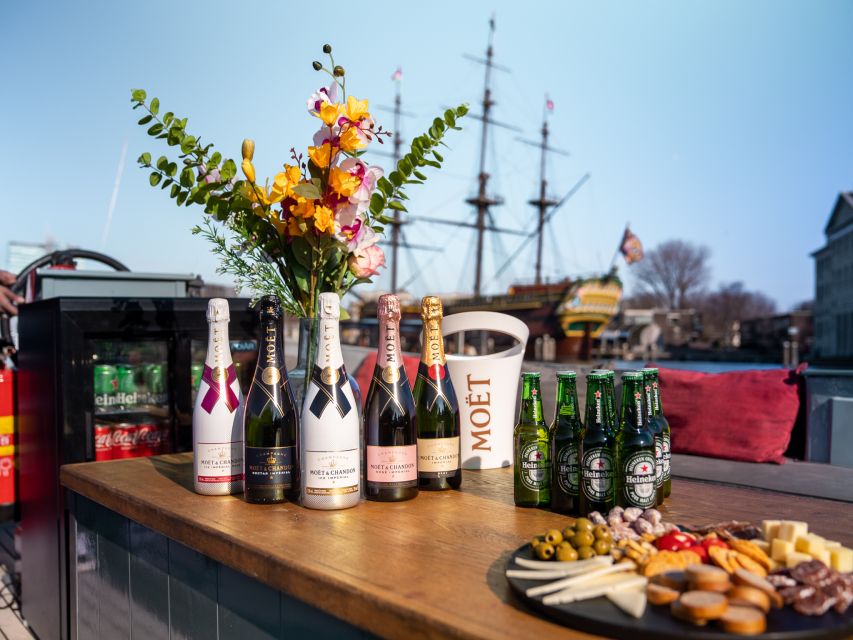 Amsterdam: Private Luxury Cruise with Drinks & Silent Disco - Onboard Setup: Luxury Open Boat With a Canopy Safety Net