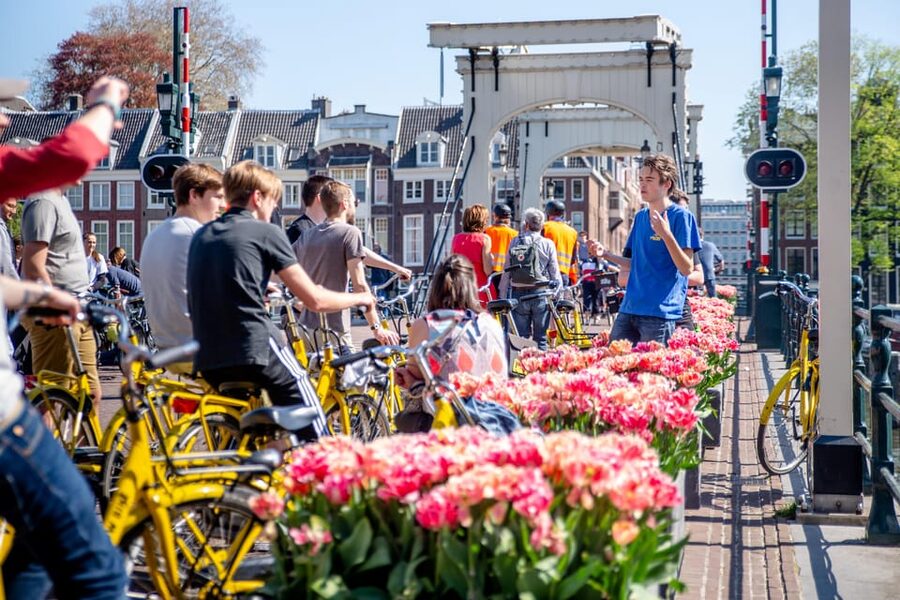 Amsterdam: Relaxed City Highlights Guided Bike Tour - Magere Brug (Skinny Love Bridge): the photo moment with context