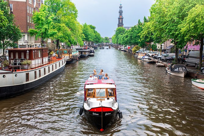 Amsterdam Small-Group Canal Cruise With Dutch Snacks and Drink - Anne Frank House area from the canals: meaning, not just scenery