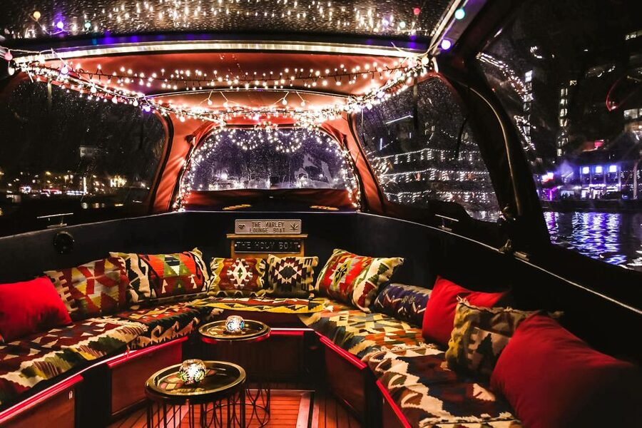 Amsterdam: Smoke and Lounge City Boat Cruise - The crew experience: smooth driving and the right amount of talking