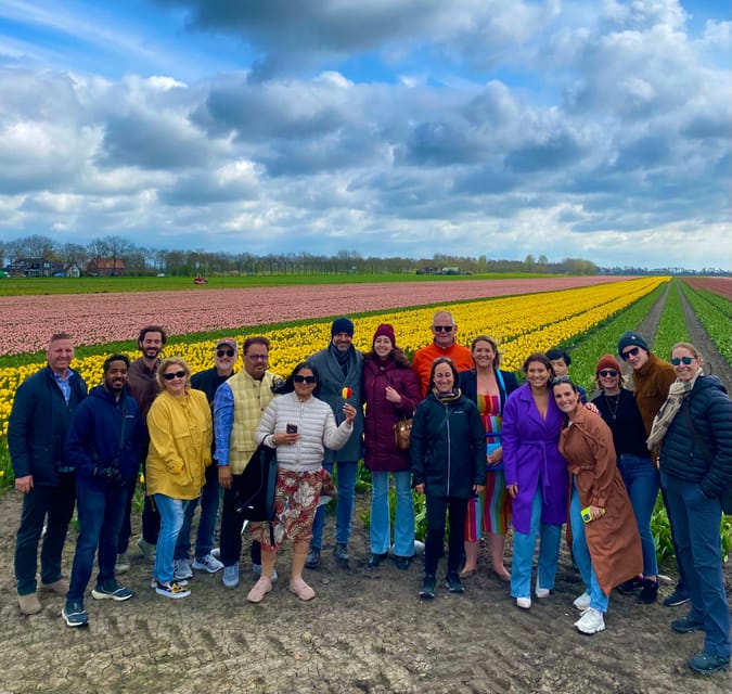 Amsterdam: Tulip Fields Day Tour with Lunch & Windmill - Tulip photo stops that actually feel un-rushed