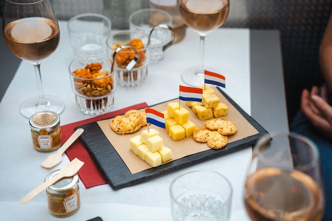 Amsterdam: Wine and Cheese Evening Cruise - From LOVERS Café to the water in front of Central Station