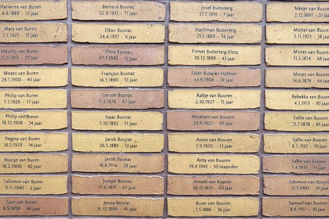 Anne Frank, Holocaust and Jewish History Museum Private Tour - Portuguese Synagogue surroundings: relics, deportations, and a wall of names
