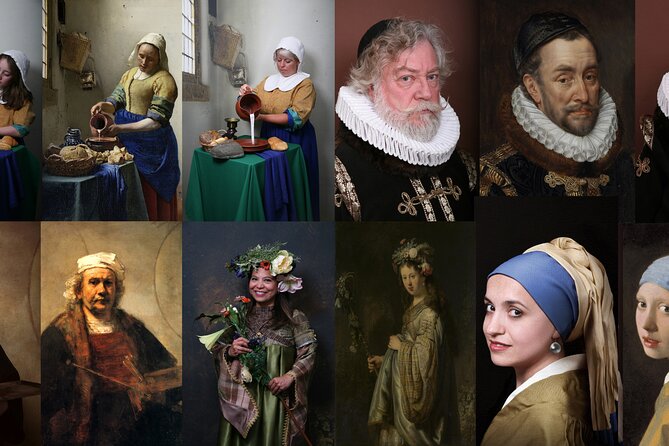 Become a Dutch Art Piece Photo Shoot in Amsterdam - Single Portrait - What’s included: costumes, photographer help, and your physical souvenir