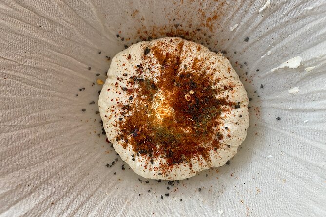 Cheese making workshop next to De Hallen, heart of Amsterdam - Acid-coagulated cheese: learn the method, then get creative with herbs and colours