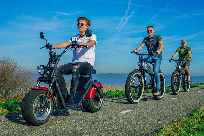 E-scooter rental Volendam - Countryside of Amsterdam - Edam in about one hour: canals, alleys, and cheese-market time