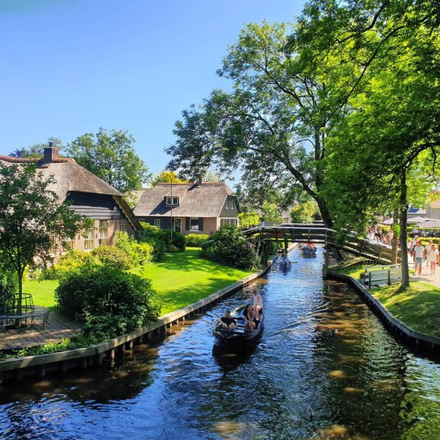 From Amsterdam: Giethoorn Day Trip with Small Electric Boat - From Boat to Footpaths: Bridges, Thatch, and the Local Layout