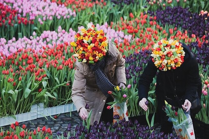 Full-Day Trip From Amsterdam to Keukenhof, Zaanse Schans + Cruise - Zaanse Schans windmill village: best exterior views plus an optional interior fee