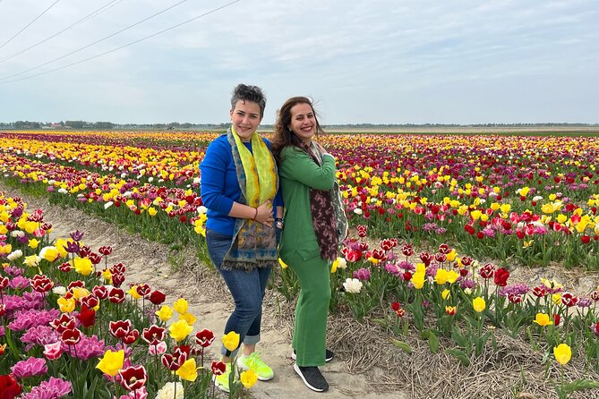 Keukenhof, Tulip Farm, Flower Fields & Zaanse Schans Windmills - Flower fields photo stops: where your camera actually gets used