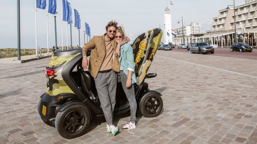 Lisse: Self-Drive Electric Car Dune and Beach Audio Tour - South Holland by electric Twizy: freedom with rails on the route