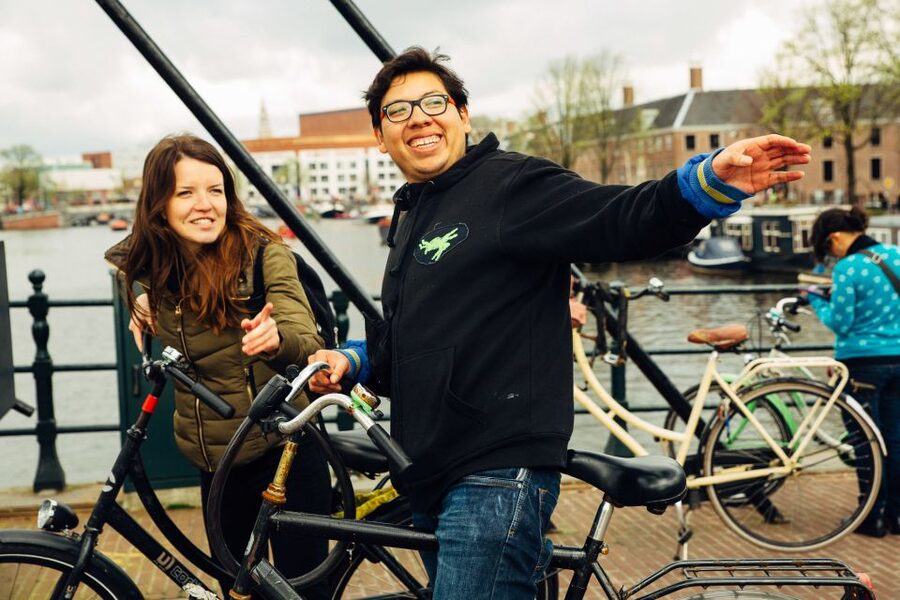 Private Amsterdam Bike Tour with a Local - West-Indisch Huis and the street-smart value of a guided route