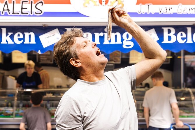 Private Amsterdam Food Tour & Dutch Pancake Class with a Local - The tasting stops: stroopwafels, herring, cheese, and more