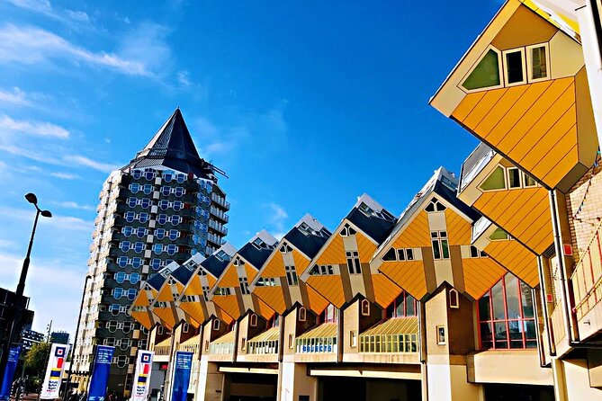 Rotterdam, Delft, The Hague Day Tour Incl. Madurodam/Royal Delft - Rotterdam’s Markthal: the food court meets street-art walls