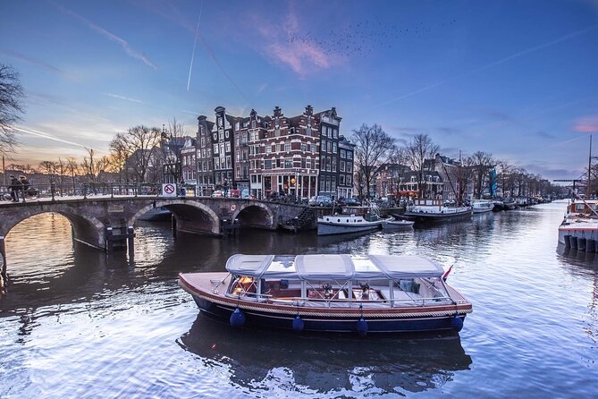 Winter Canal Cruise in Amsterdam - Cold Weather? This Covered Electric Boat Is the Point