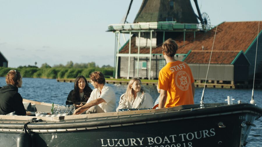Zaanse Schans: Private Cruise + Live Guide, Optional Drinks - North Holland’s windmills, seen the way Dutch people would notice them